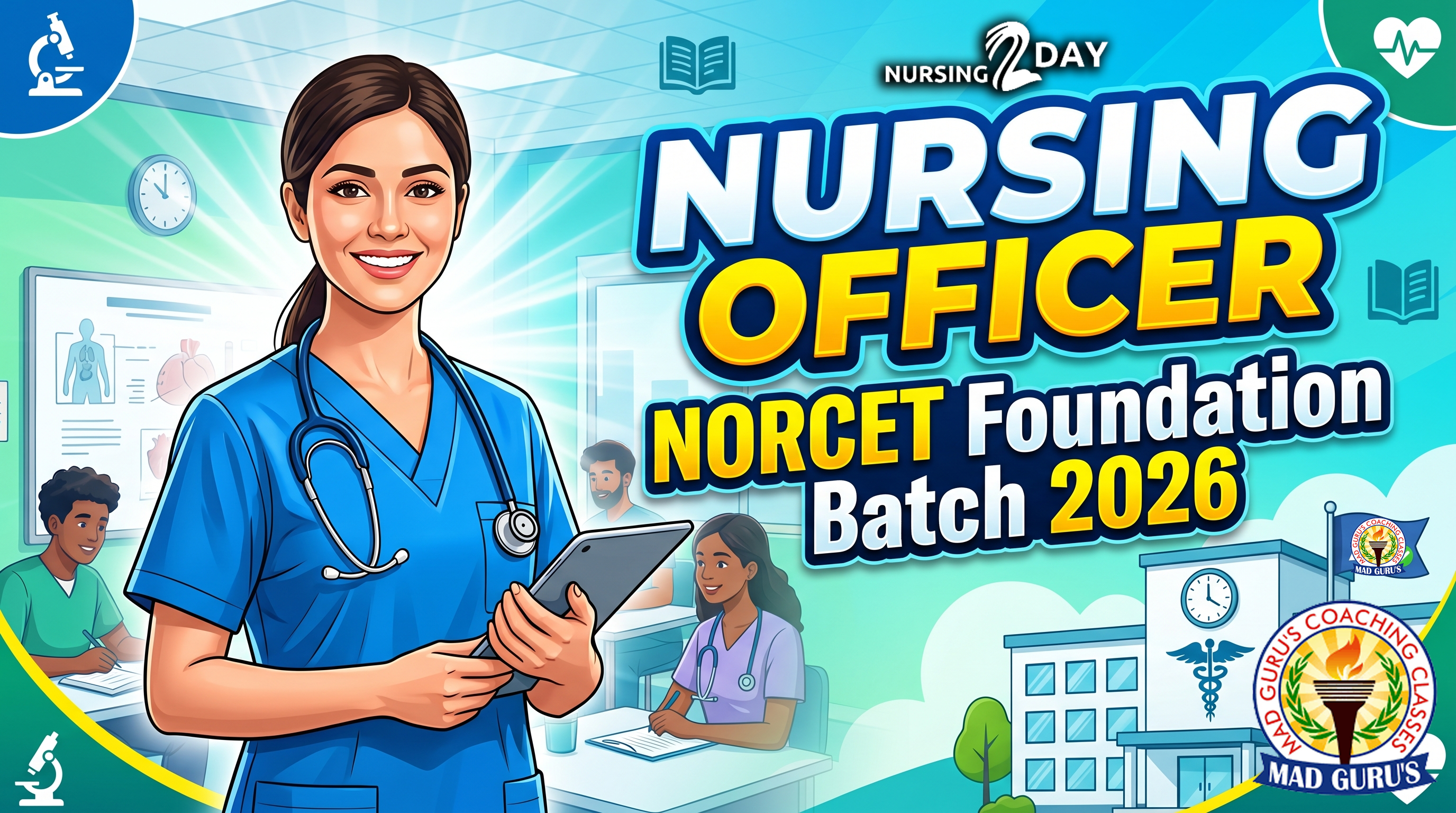 Live Class Nursing Officer/NORCET Foundation Batch 2026