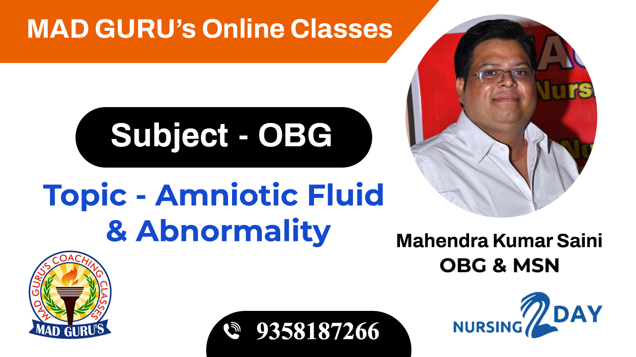 Live OBG Classes by Mahendra Sir