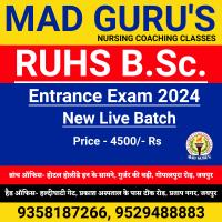RUHS BSc Nursing Entrance Exam Course