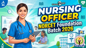 Live Class Nursing Officer/NORCET Foundation Batch 2026