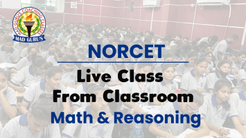 Math &amp; Reasoning || Norcet Live Classes From Classroom