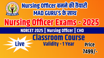Nursing Officer Exams Course 2025